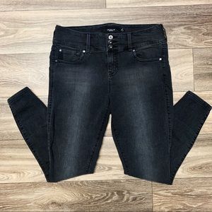 Torrid black wash high waisted skinny jeans